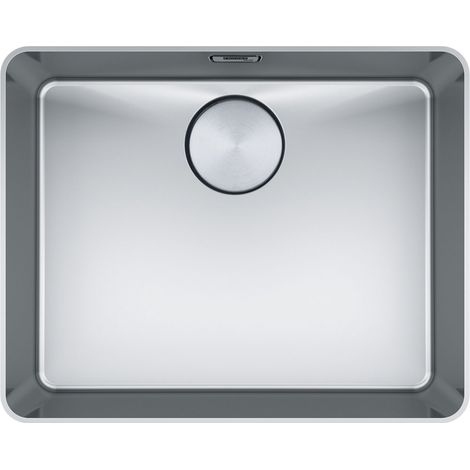 Cuve Mythos MYX 210-50 Inox - 512 x 412 x 200 mm - sous-meuble 60 cm - vidage manuel - Franke (1/5)