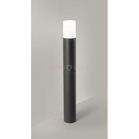 Palo alluminio Match per esterni colore grafite attacco E27 IP54 h90cm