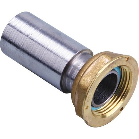 Raccord NF 2 pièces compteur gaz à souder sur acier - écrou 10/32 - acier Ø42,4 - Gurtner