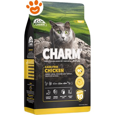 Charm Cat Cage Free Chicken - Pollo Allevato a Terra - Sacco 2 Kg -