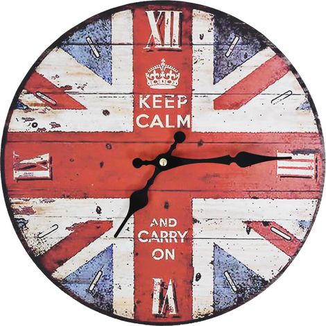 Horloge murale vintage Royaume-Uni 30 cm (1/5)