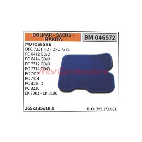 Filtro aria DOLMAR per motosega DPC 7331 HD DPC 7331 PC 6412 CD/D 046572
