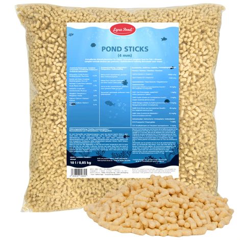 10 Liter (0,85 kg) Lyra Pond® Pond Sticks Fischfutter Teichfutter (1/5)