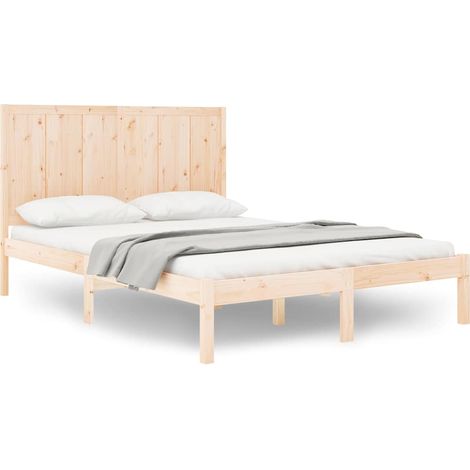 Maison Exclusive - Massivholzbett ohne Matratze 120x200 cm Kiefer