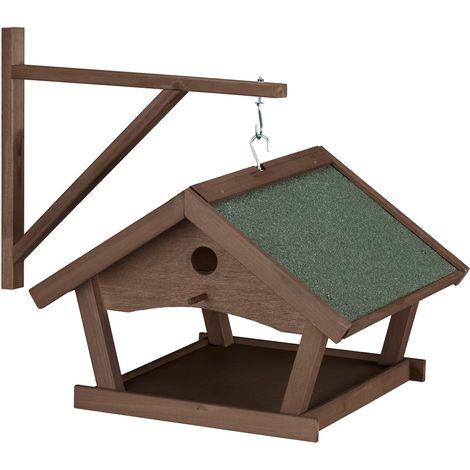 Mangiatoia per uccelli da esterno decorativa design funzionale giardino balcone in asfalto grigio 130011068
