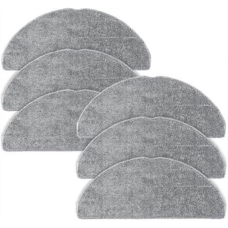 Lot de 6 lingettes de nettoyage en microfibre pour aspirateur robot Roborock Q7 M5 / Q7 M5+ / Q7 L5 / Q7 L5+, lingettes de nettoyage réutilisables (1/5)