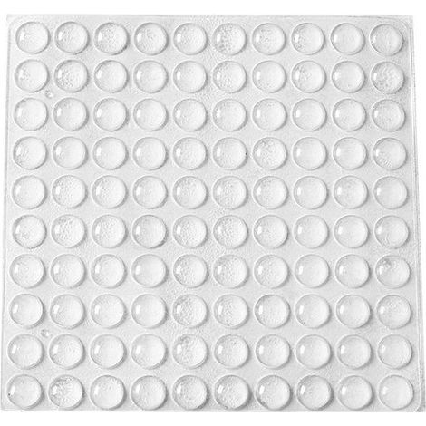 Türstopper aus Gummi, 200 Stück, zur Wandmontage, Türpuffer, neues wiederverwendbares Material, transparente, selbstklebende, stoßdämpfende Füße zum Schutz von Wänden und Möbeln. (10 × 3 mm) (1/5)