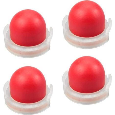 Lot de 4 Pièces Rouge Poire D'amorcage Carburant, Amorcage Pompe, Poire Amorcage pour Tondeuse, Machine de haie, Scie à Essence, Ampoule d'amorce (1/3)