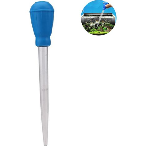 Pipette de mesure pour changement d'eau d'aquarium, nettoyage avec compte-gouttes, liquide pour bacs à poissons