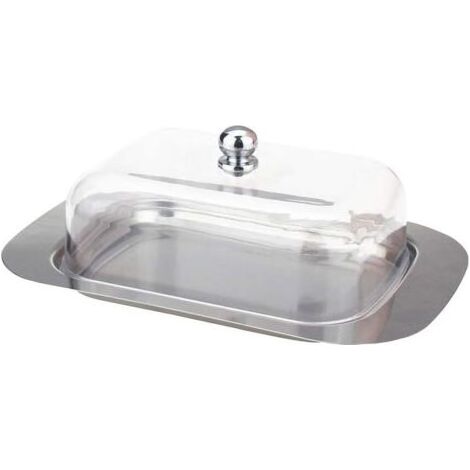 Beurrier en acier inoxydable avec couvercle (1/4)