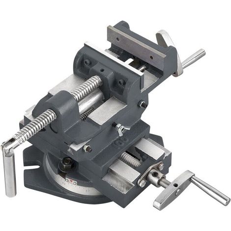 Morsa a croce per trapano a colonna con base girevole max 90 mm FERVI 0188/100G