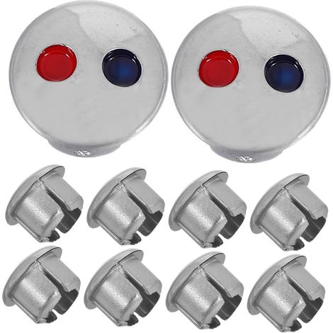 Cache Trou Lavabo Robinet Chaud Froid Lot de 10 (1/5)