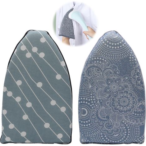 Fer à Vapeur, Gant à Repasser, Lot de 2, Gant Vapeur, Aide à Repasser, Gant en Mousse, Résistance aux Hautes Températures, Mini Planche à Repasser à Main Accessoires de Repassage (1/5)
