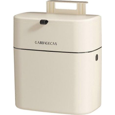 poubelle suspendue pour cuisine et salle de bain de forme carree avec couvercle rabattable pratique (1/5)