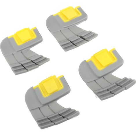 Lot de 4 brosses de nettoyage cycloniques en plastique et caoutchouc, pièces de rechange pour nettoyeur Zodiac MX8 MX6 R0714400 (1/5)