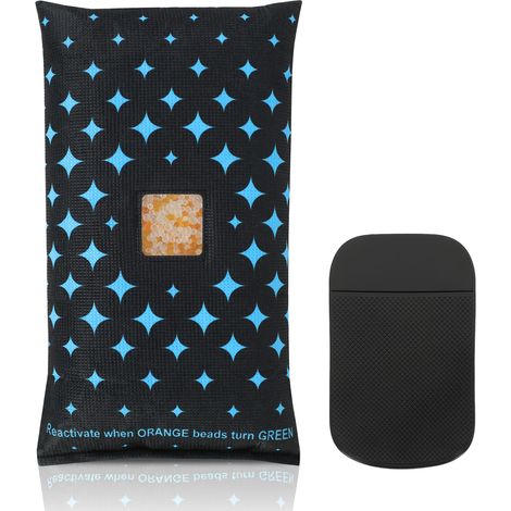 TolleTour Deumidificatore per auto da 1.200 g, riutilizzabile, con indicatore di umidità (1/5)