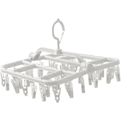 Séchoir suspendu 40 pinces - Pour couches, serviettes - Pliable (1/5)