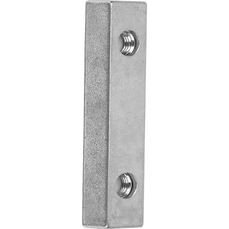Écrou double fente en alliage de zinc Z043M, fixation de plaque de base ou renfort, métal durable, visserie industrielle (1/5)