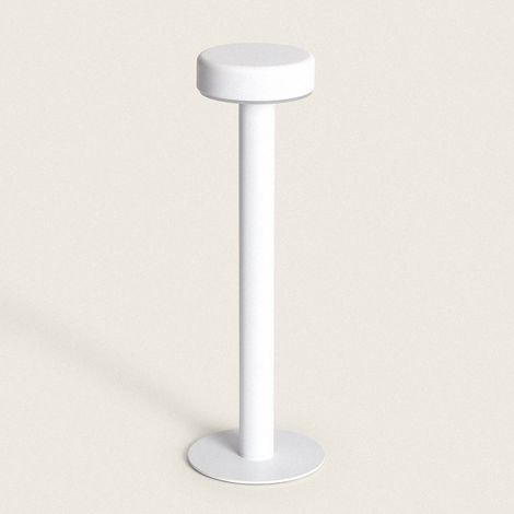 LED-Tischlampe 2W Tragbar mit Wiederaufladbarem USB-Akku Bunza Weiß