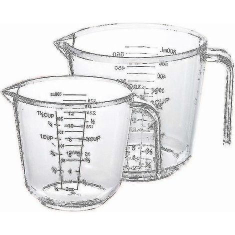 Set di 2 misurini in plastica con graduazione. (1/5)