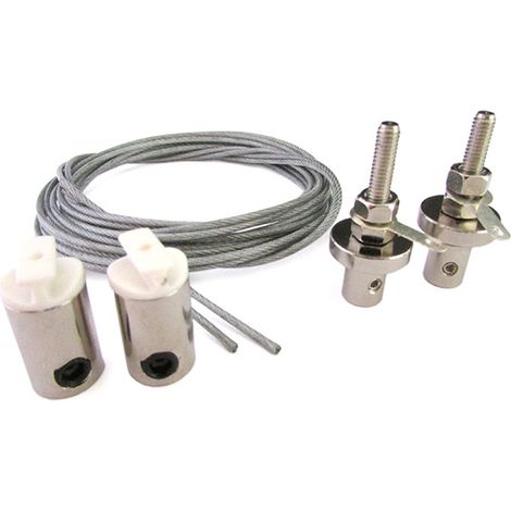 Kit Staffe Per Fissaggio Da Soffitto A Sospensione Del Profilo Barra Alluminio Tondo BA6001 e BA1537 (1/3)