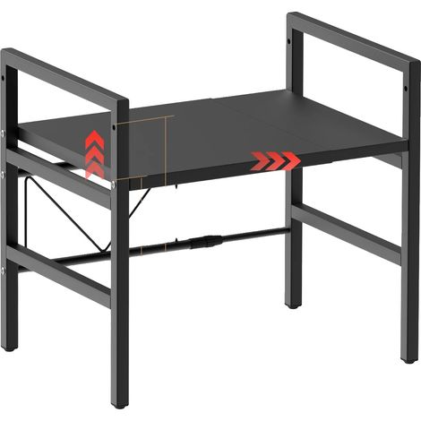 Estante de cocina, longitud ajustable, diseño que ahorra espacio, ZN-1-WBLJ, 1 nivel (1/2)