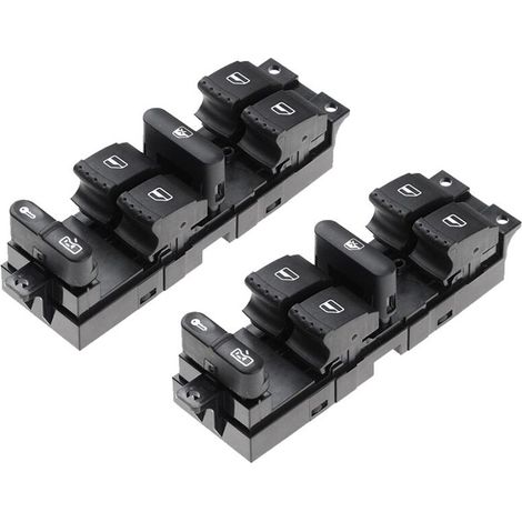 Dos botones nuevos para el interruptor de la ventanilla del conductor (1J4959857), aptos para Bora B5, Leon MK4, Octavia MK1 y Fabia.