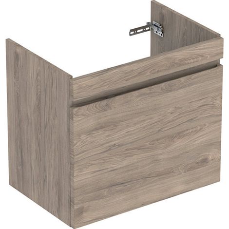 Meuble sous lavabo 70 cm Geberit Renova Plan 1T 1T à l'anglaise Noyer Carya - GEBERIT 501.907.JR.1 (1/2)