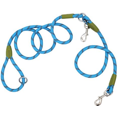 Laisse mains libres pour chien en nylon, idéale pour l'entraînement et la promenade des animaux de compagnie. Coutures réfléchissantes, bandoulière réglable, pour chiens de petite, moyenne et grande t (1/4)
