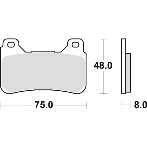 PASTILLAS DE FRENO TRW ZF KH390 SINTER STREET HONDA CBR 600 RR 05-16, CBR 1000 FIREBLADE 04-16, DELANTERAS