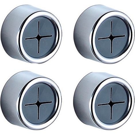 Set de 4 porte-serviettes autocollants - Adaptés aux enfants - Système adhésif - Chrome - Accessoire salle de bain (1/5)