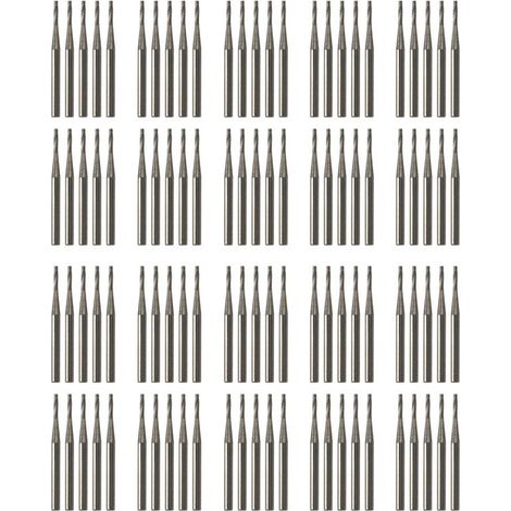 Convient aux paquets de 100 forets en carbure de tungstène, utilisés dans les outils de réparation de pare-brise automobiles. (1/4)