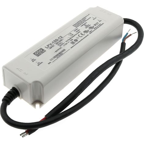 Alimentation pour bandes LED Mean Well 150W 12VDC IP67 - Ledme - LPV-150-12