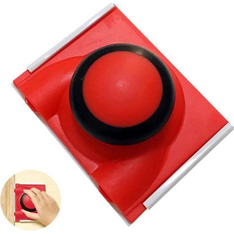 Peintureur de bords, outil de peinture pour angles murs/plafonds, 12x9 cm, rouge (1/5)