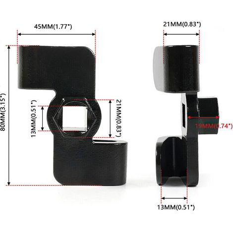 KTI-49403 Universelle Schraubenschlüsselverlängerung für 1/2-Zoll-Antriebs-Leistungsschalterschlüssel (1/4)
