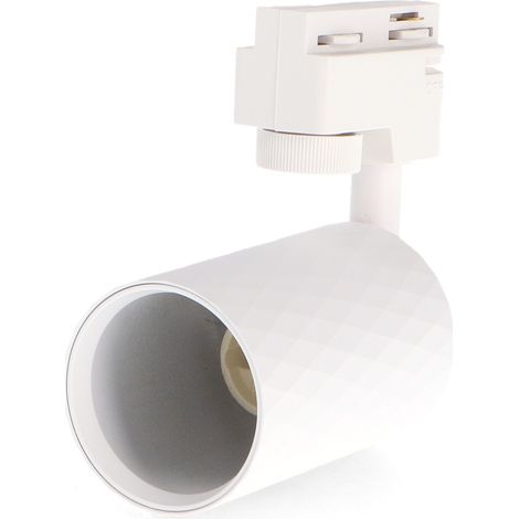 IluminaShop - Foco Portalamparas GU10 para Carril White Diamond Monofasico IP20 (1/2)