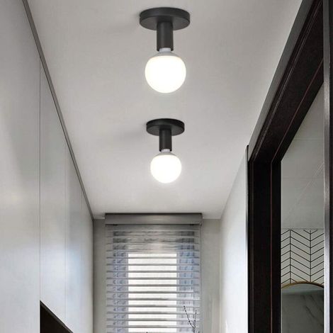 Plafonnier Industriel Vintage en Métal Noir – Suspension Créative en Fer Forgé pour Entrée, Couloir, Salle à Manger et Grenier (1/5)