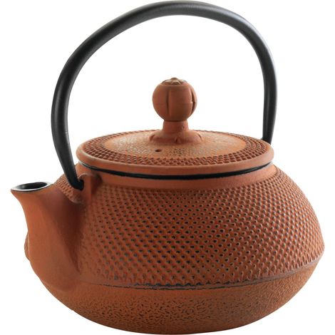 0.6L Théière Fonte Marron