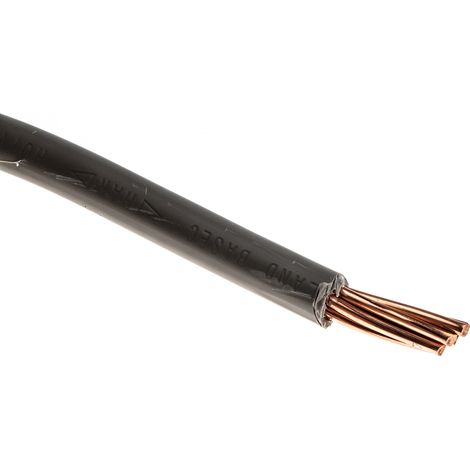 RS PRO câble, section: 25 mm² 50m, 450 V c.c., 750 V c.a. PVC Gris HO7V-R Câble de conduit à un conducteur ( Prix pour Bobine de 50 Mètres )