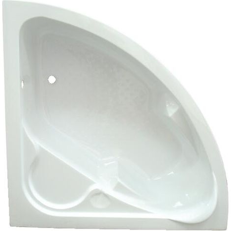 ONDEE ZEN - Baignoire FANY - Baignoire d'angle 140x140cm - ABS et Acryl renforcé 3mm - Blanc