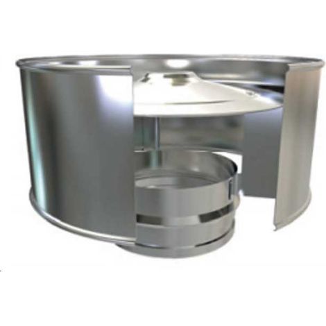 Caperuza Antirrevoco Inox-Simple Convesa Medidas Accesorios Fontanería: 100mm