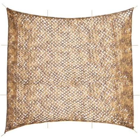 Tarnnetz mit Aufbewahrungstasche 614x581 cm Sandfarbe