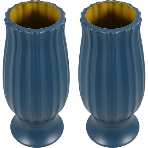 2pcs Vases Commémoratifs de Cimetière en Plastique PE Résistants Vent la Pluie pour Décoration Extérieure de Tombes et Pierres Tombales (1/5)