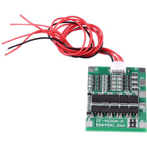 Carte de protection PCB équilibrée avec fil pour batterie lithium-ion 18650 4S 30A 14,8V (1/5)