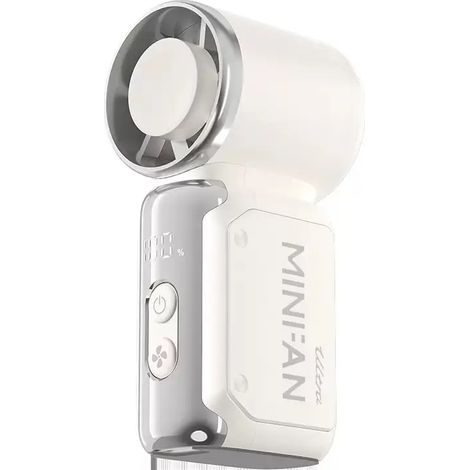 Mini ventilateur portable avec affichage LED, 199 vitesses, turbo, format poche, rechargeable par USB, A1