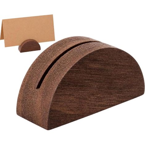 Porte-Numéros De Table En Bois Clip À Étiquettes Rustique Design Support Porte-Carte en Bois Pour Fête Anniversaire Mariage Maison Café Photo Invité Nom Étiquettes Alimentaires (1/5)