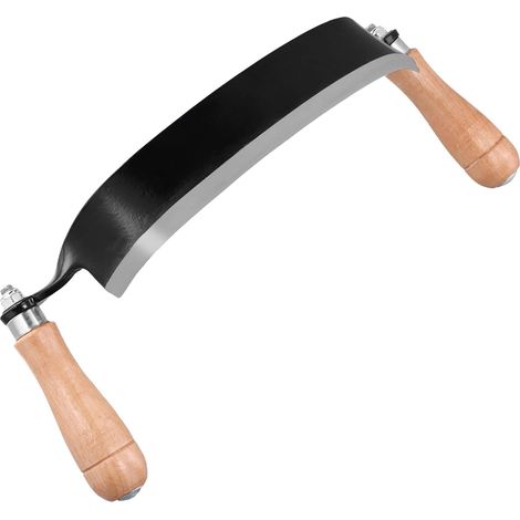 Curved pulling knife 250 mm, high sharpness steel blade, ergonomic wooden handles (1/5)
