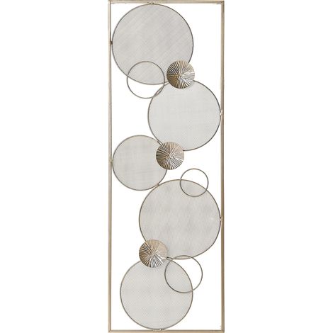 Decoración de pared arte de pared de metal dorado estilo moderno Tungsten (1/4)