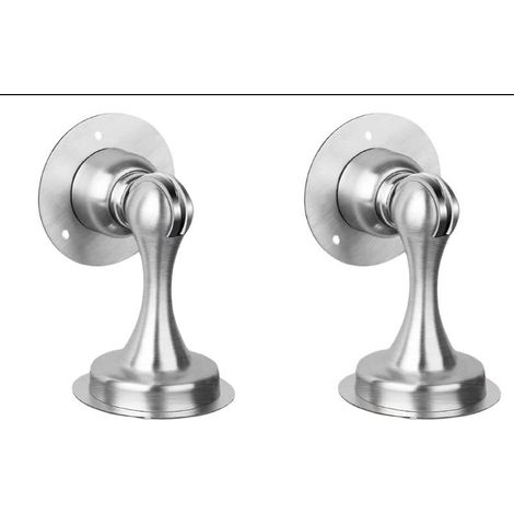 Fermaporta magnetico resistente in acciaio inox satinato (set da 2) (1/5)