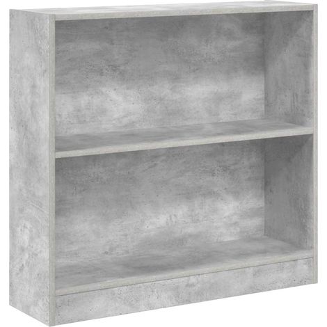 Maison Exclusive - Bibliothèque Gris béton 80x24x75 cm Bois d'ingénierie
